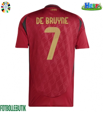 Belgien Kevin De Bruyne #7 Hemmatröja EM 2024 Kortärmad